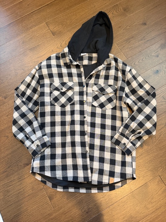 lb collection Other - LB Collection XXL Men’s Plaid Button-Up Hoodie Shirt - C39-032